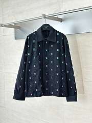 Louis Vuitton Blason Gradient Embroidered Denim Coach Set - 4