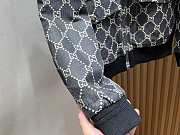 Gucci GG denim jacquard jacket in black  - 4