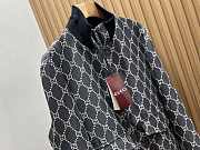 Gucci GG denim jacquard jacket in black  - 3