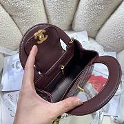 Chanel 24A Kelly Brown Bag - 19x13x7cm - 2