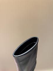 YSL Niki Leather YSL Buckle Ankle Booties  - 6