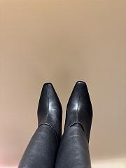 YSL Niki Leather YSL Buckle Ankle Booties  - 5