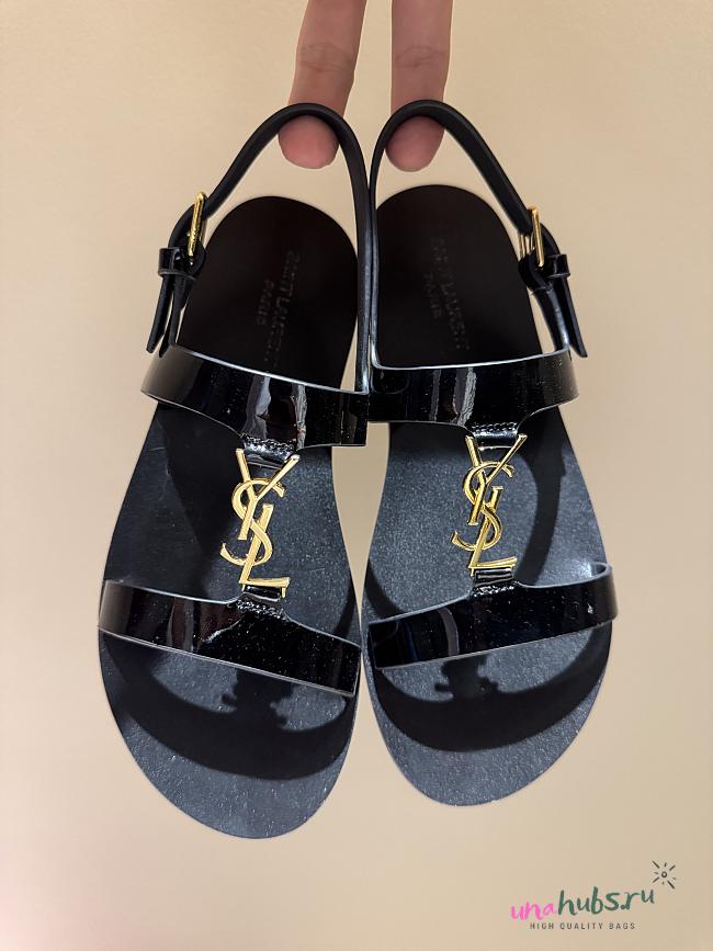 YSL CASSANDRA sandals in patent leather 02 - 1