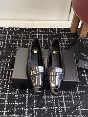 YSL Black Poppy logo-embellished leather loafers - 1