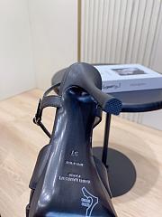 YSL DEBBIE platform sandals in black leather 10.5&13.55cm - 2