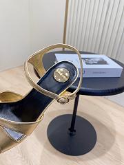 	 YSL DEBBIE platform sandals in gold 10.5&13.55cm - 2