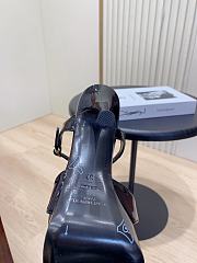 YSL DEBBIE platform sandals in black patent 10.5&13.55cm - 4