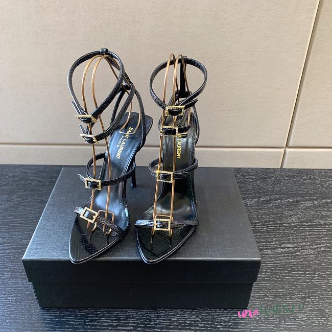 YSL Nuit Sandals Black - 1