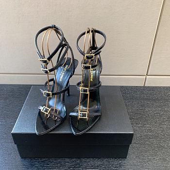 YSL Nuit Sandals Black