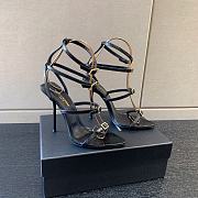 YSL Nuit Sandals Black - 4
