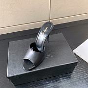 YSL 105mm LA 16 Black Mules  - 5