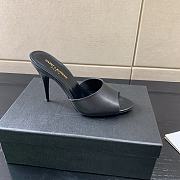 YSL 105mm LA 16 Black Mules  - 4