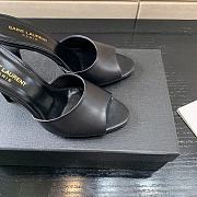 YSL 105mm LA 16 Black Mules  - 2