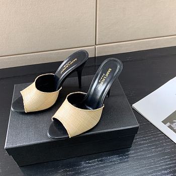 	 YSL 105mm LA 16 Black&Beige Mules