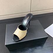 	 YSL 105mm LA 16 Black&Beige Mules - 6