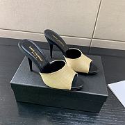 	 YSL 105mm LA 16 Black&Beige Mules - 4