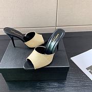 	 YSL 105mm LA 16 Black&Beige Mules - 3