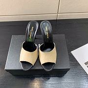 	 YSL 105mm LA 16 Black&Beige Mules - 2