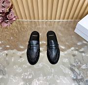 	 YSL Black leather loafer mule - 5