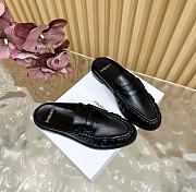 	 YSL Black leather loafer mule - 4