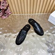 	 YSL Black leather loafer mule - 3