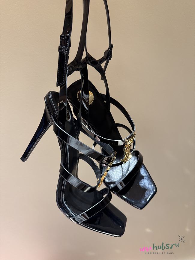 YSL 105mm Cassandra logo-plaque Sandals - 1