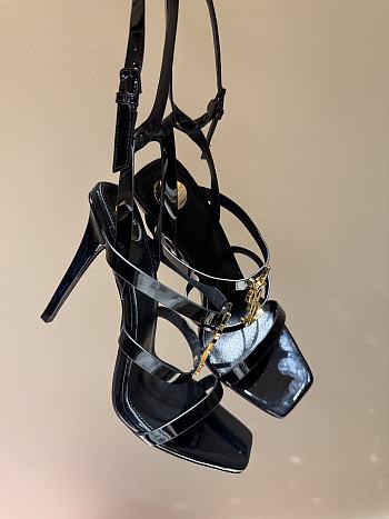 YSL 105mm Cassandra logo-plaque Sandals
