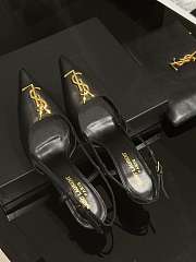 YSL Logo leather Heels 85mm - 1