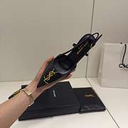 YSL Logo leather Heels 85mm - 5