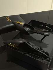 YSL Logo leather Heels 85mm - 4