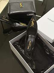 YSL Logo leather Heels 85mm - 2
