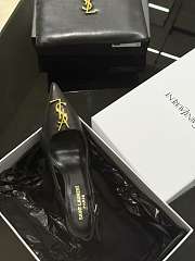 YSL Logo leather Heels 85mm - 3