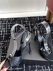 	 YSL Black 110mm Lola Sandals - 5