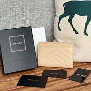 YSL CASSANDRE MATELASSÉ ENVELOPE WALLET IN GRAIN LEATHER BEIGE - 13*9*3CM - 2