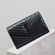YSL Cassandre Leather wallet-on-chain Black  -22.5x14x4cm - 2