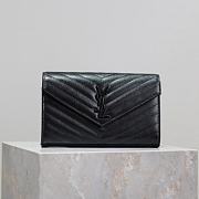 YSL Cassandre Leather wallet-on-chain Black  -22.5x14x4cm - 3