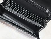 YSL Cassandre Leather wallet-on-chain Black  -22.5x14x4cm - 4