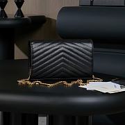 	 YSL Cassandre Leather wallet-on-chain Black & gold hardware -22.5x14x4cm - 6