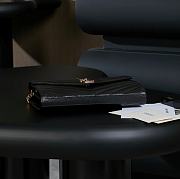 	 YSL Cassandre Leather wallet-on-chain Black & gold hardware -22.5x14x4cm - 5