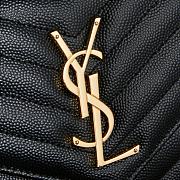 	 YSL Cassandre Leather wallet-on-chain Black & gold hardware -22.5x14x4cm - 2
