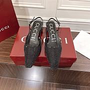 Gucci Women's GG crystal slingback pump in black 3.5cm - 1