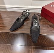 Gucci Women's GG crystal slingback pump in black 3.5cm - 4