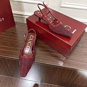 	 Gucci Women's GG crystal slingback pump in red 3.5cm - 6