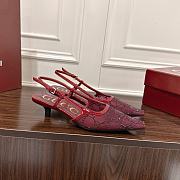 	 Gucci Women's GG crystal slingback pump in red 3.5cm - 4