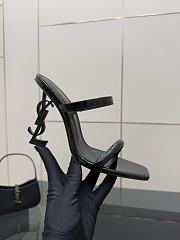 	 YSL OPYUM mules in black satin crepe - 5