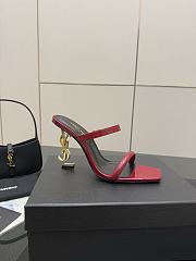 	 YSL OPYUM mules in red patent - 4