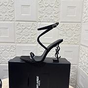 YSL Opyum 110 crystal-embellished black sandals  - 6