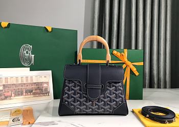 Goyard Saigon mini navy bag - 20x14.5×9cm