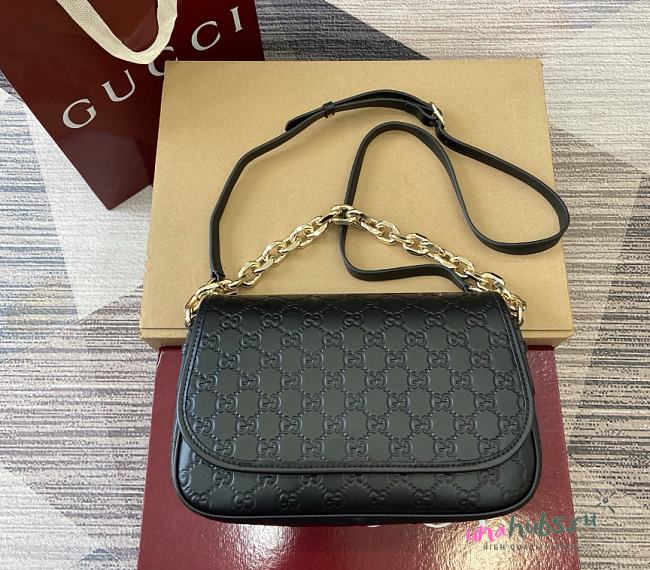 Gucci GG Emblem medium shoulder bag - 28x17x9cm - 1