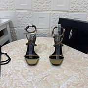 YSL Opyum 110 crystal-embellished green sandals - 4